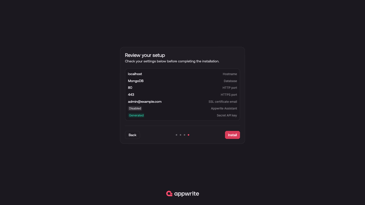 Review your setup