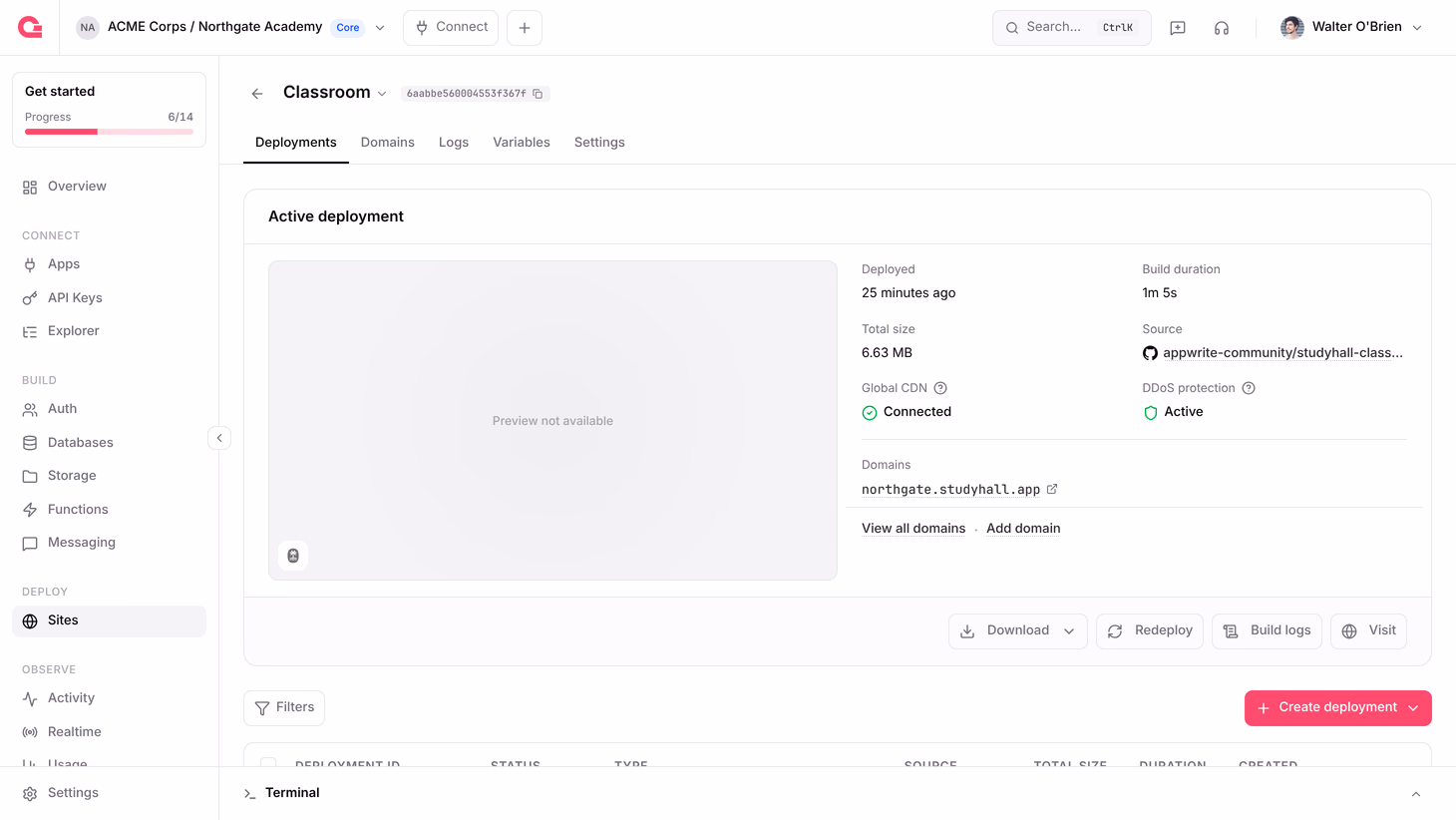 Preview deployment